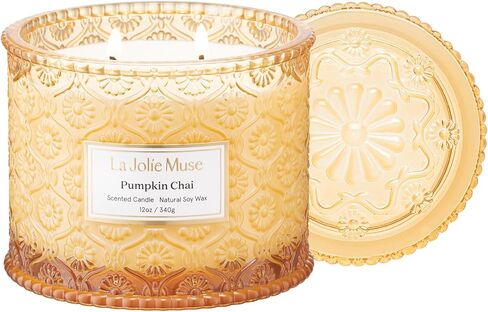 LA JOLIE MUSE Santal Rosé Scented Candles for Home, Natural Soy 2-Wick 12oz | Large Jar Luxury Candle, Clean Non Toxic, Gifts for Women, Decorative Pink Candles, Pretty Floral Candle, Sandalwood Rose in Saudi Arabia
