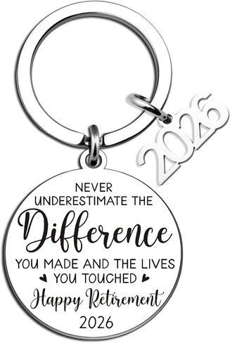 Retirement Gift for Woman 2026 Happy Retirement Keychain Gifts for Women Men Cool Retired Gifts for Coworker Boss Employee Teacher Nurse Happy Retired Stuff in Saudi Arabia