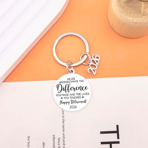 Retirement Gift for Woman 2026 Happy Retirement Keychain Gifts for Women Men Cool Retired Gifts for Coworker Boss Employee Teacher Nurse Happy Retired Stuff in Saudi Arabia