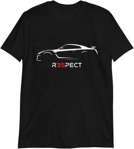 تي شيرت GT-R R35 R35PECT Skyline GTR JDM صورة ظلية بأكمام قصيرة للرجال in Kuwait