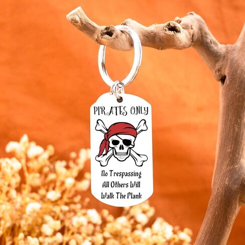 Pirate Gifts for Men Pirates Only Keychains Vintage Pirate Accessories for Men Crew Charm Skeleton Gift Basket for Him in Saudi Arabia