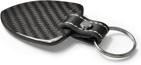 iPick Image Real Black Carbon Fiber Large Shield-Style Key Chain Official Licensed for GMC in Kuwait