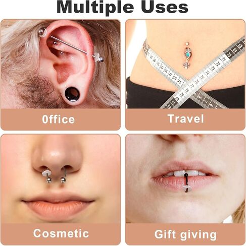 60 PCS Clear Piercing Disc for Piercing Bump Silicone Perforated Disc Earring Backs Supports for Keloids Healing Pads Belly Button Nose-Piercing Soft Durable Non Pull 3/5/7/9/12/14mm in Saudi Arabia