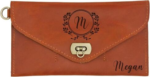 Personalized Leather RFID Wallet for Women – Customizable with Couple Names and Special Messages – Elegant Gift for Girlfriends, Mothers, and Women – Ideal Gift for Valentine’s Day and Mother’s Day in Kuwait