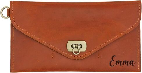 Personalized Leather RFID Wallet for Women – Customizable with Couple Names and Special Messages – Elegant Gift for Girlfriends, Mothers, and Women – Ideal Gift for Valentine’s Day and Mother’s Day in Kuwait