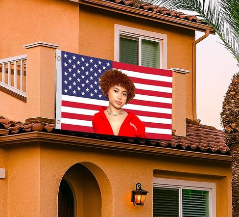 3x5 Ft Ice Rapper Spice Polyester Flag with 2 Grommets - Fun Tapestry Cool Wall Single Sided Flags for Decor College Dorm Room Guys - Icespice Poster American Flag Tapestry for Bedroom or Living Room in Kuwait