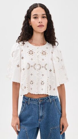 Sea Women's Gardener Embroidered Top in Saudi Arabia