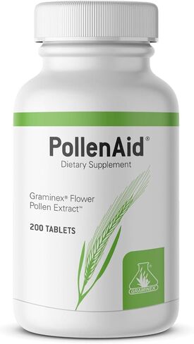 Graminex PollenAid Prostate Supplement: All Natural Prostate Support for Bladder Control & Urinary Tract Health, Rye Pollen Extract Made in USA, 200 Tablets in Saudi Arabia
