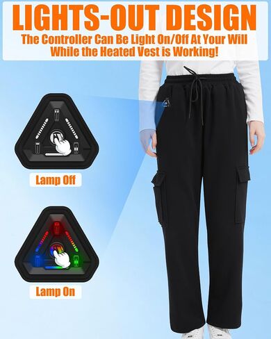 Heated Pants for Women and Men, Cargo Baggy Sweatpants for, Upgraded 7.4V 10000mAh Battery Pack & Heating Element in Kuwait