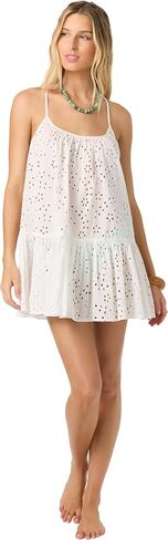 O'NEILL Women's Kylee Mini Cover-Up Dress | Cotton Eyelet, Adjustable Straps in Kuwait