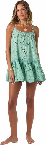 O'NEILL Women's Kylee Mini Cover-Up Dress | Cotton Eyelet, Adjustable Straps in Kuwait