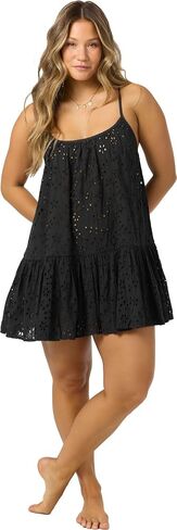 O'NEILL Women's Kylee Mini Cover-Up Dress | Cotton Eyelet, Adjustable Straps in Kuwait
