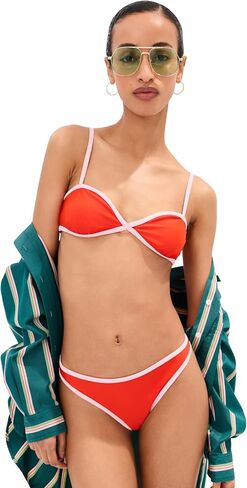 LE BOP Women's Colorblock Bikini Top in Saudi Arabia