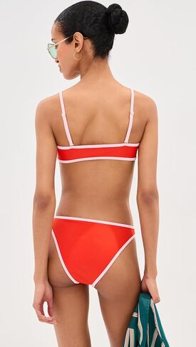 LE BOP Women's Colorblock Bikini Top in Saudi Arabia