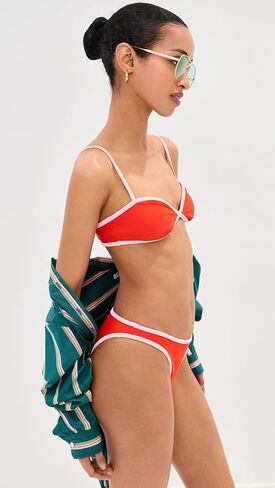 LE BOP Women's Colorblock Bikini Top in Saudi Arabia