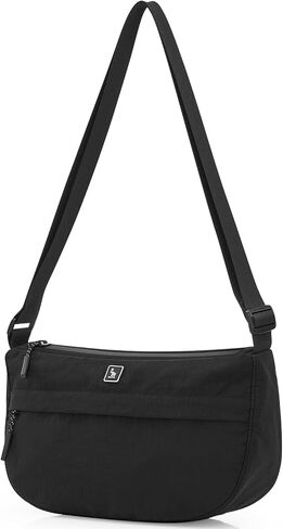 OIWAS Nylon Small Crossbody Bag Lightweight Crescent Bag Shoulder Bag with Waterproof Zippers Adjustable Strap in Saudi Arabia