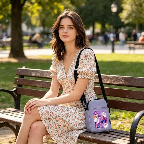 Demon Movie Hunters Mini Crossbody Bag - Small Cute Cell Phone Crossbody Purses Coin purse with Shoulder Strap in Saudi Arabia