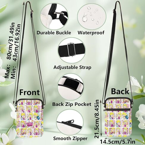 WZMPA Cartoon Fans Crossbody Bag TV Show Fans Gift Cartoon Moods Shoulder Bag Cartoon Characters Merchandise in Kuwait