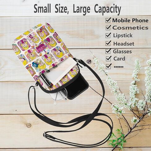 WZMPA Cartoon Fans Crossbody Bag TV Show Fans Gift Cartoon Moods Shoulder Bag Cartoon Characters Merchandise in Kuwait