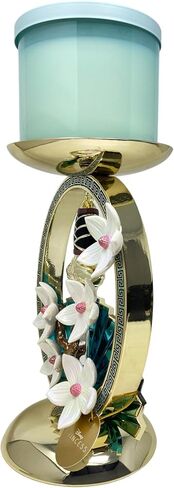 Bath & Body Works Limited Edition Princess Collection Mulan Pedestal 3-Wick Candle Holder with a Peach Gardenia Sample Soap in Kuwait