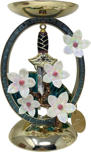 Bath & Body Works Limited Edition Princess Collection Mulan Pedestal 3-Wick Candle Holder with a Peach Gardenia Sample Soap in Kuwait