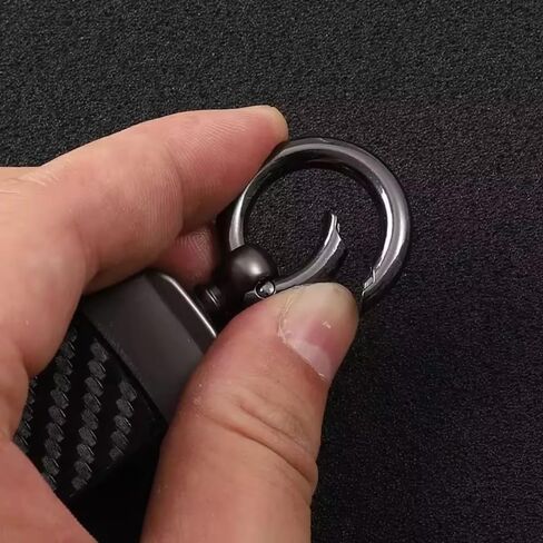 Motorcycle Key Ring Carbon Fiber Key for Ducati Monster Leather Key Chain Anti-Lost Ring Keyring Lanyard Moto Accessories in Kuwait