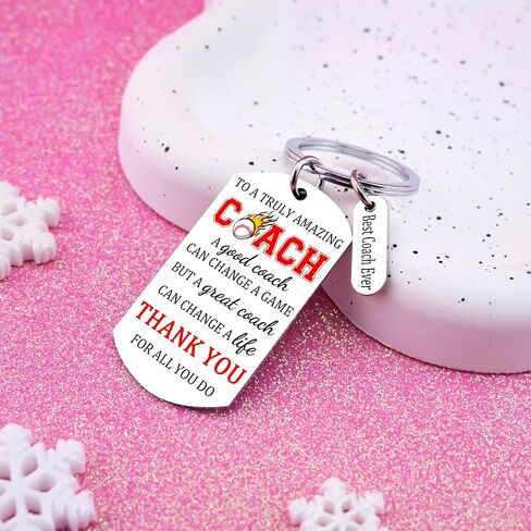 Baseball Coach Gifts for Men Baseball Keychain Best Baseballs Keychains for Boys Birthday Christmas Retirement Farewell Appreciation Gifts for Baseballs Coach Gift Ideas in Kuwait