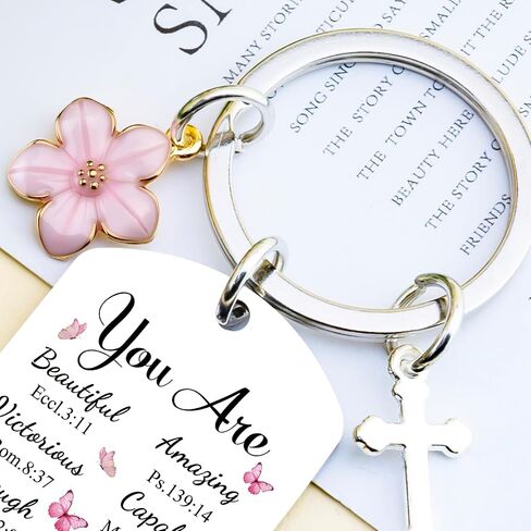 Inspirational Christian Gifts for Women Christian Keychain for Teen Girls Spiritual Religious Gift Bible Verse Accessories Faith Based Gifts for Sister Friend Mom in Saudi Arabia