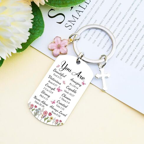 Inspirational Christian Gifts for Women Christian Keychain for Teen Girls Spiritual Religious Gift Bible Verse Accessories Faith Based Gifts for Sister Friend Mom in Saudi Arabia