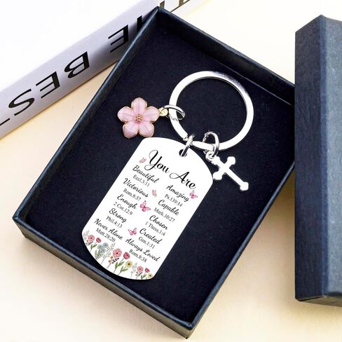 Inspirational Christian Gifts for Women Christian Keychain for Teen Girls Spiritual Religious Gift Bible Verse Accessories Faith Based Gifts for Sister Friend Mom in Saudi Arabia