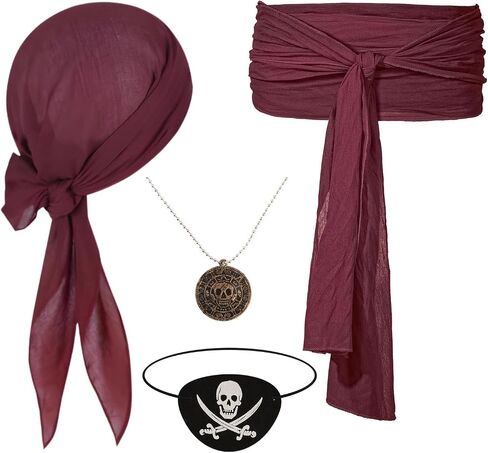 Canitor Halloween Pirate Costume Accessories for Women and Men in Saudi Arabia