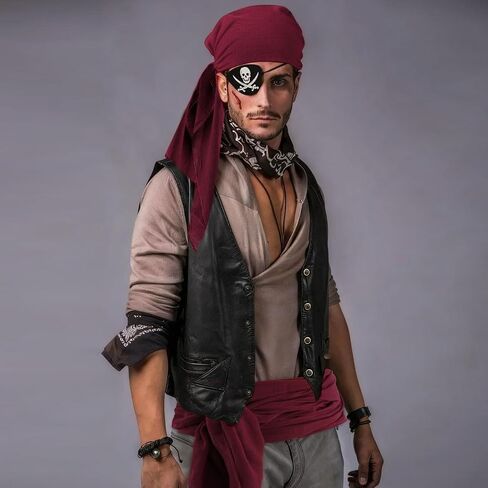Canitor Halloween Pirate Costume Accessories for Women and Men in Saudi Arabia