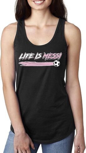 Its About to Get Miami Style Soccer Fan Goat Sports Ladies Racerback Tank Top in Kuwait