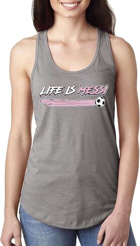 Its About to Get Miami Style Soccer Fan Goat Sports Ladies Racerback Tank Top in Kuwait
