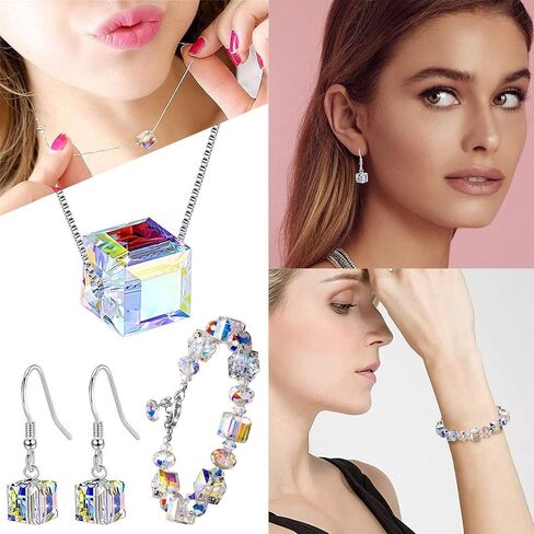 Northern Lights Ladies Crystal Bracelet, 17.8 cm with 5 cm Extension, Jewelry Gift Box for Mother's Day, Birthdays, and Anniversaries in Kuwait
