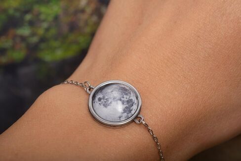 Personalized Moon Phase Bracelet, Custom Moon Phase By Date Bracelet, Custom Birth Moon Phase Jewelry, Personalized Gift For Her, Customized Birthday Gift For Women, Gift for Mom in Saudi Arabia