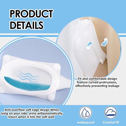 Wearable Urine Collector for Men with Soft Breathable Fixation Pants, Silicone External Catheter with Tube, 1000ml and 2000ml Urine Collection Bags for Travel and Daily Use, Elderly Men Black in Kuwait