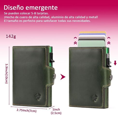 Wallet for Women,with Money Clip 10 Cards Metal Case Smart Slim Pop Up Credit Card Holder Flip with Magnetic Closure RFID Blocking wallet Zipper coin bag in Kuwait