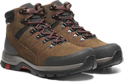 Men’s 6 Inch Waterproof Work Boots, Soft Toe Industrial Construction Boots with Slip Resistant Rubber Sole, Coolmax Lining, Durable Leather Upper for Outdoor, Hiking & Jobsite D61201A-D61201B in Saudi Arabia