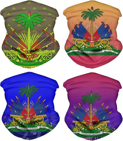 Unisex 3D Rave Bandana Face Mask Neck Gaiter Headwear American Flag Camouflage Print Face Scarf in Saudi Arabia