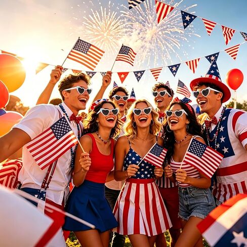 Jaciya 250th Anniversary Heart Sunglasses Patriotic Red White Blue Star Rhinestone Party Decorations 4th of July Eyeglasses in Saudi Arabia
