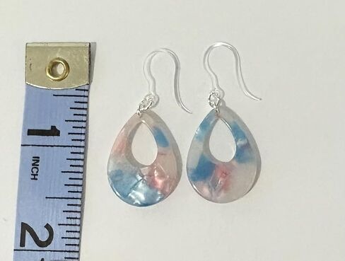 Plastic Post Womens Hypoallergenic Non-Allergenic Drop Plastic Earrings Hooks Posts Nickel Free Dangle Earrings for Sensitive Ears Lightweight Everyday Earrings in Saudi Arabia