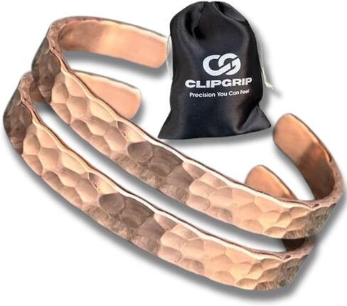 2-PACK 100% Pure Copper Bracelet for Men & Women – 2 Pack Solid Copper Cuff, Adjustable Raw Uncoated Copper Wristband, Handmade Hammered Design – Not Plated in Saudi Arabia