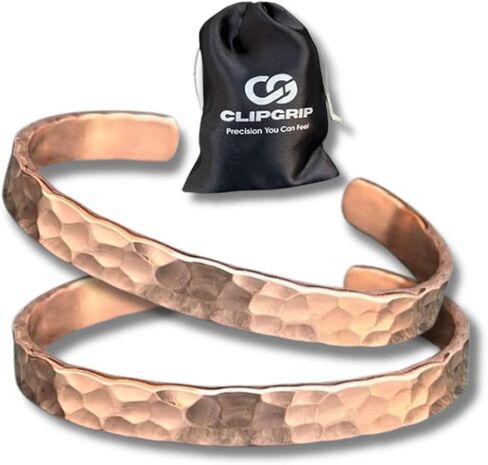 2-PACK 100% Pure Copper Bracelet for Men & Women – 2 Pack Solid Copper Cuff, Adjustable Raw Uncoated Copper Wristband, Handmade Hammered Design – Not Plated in Saudi Arabia