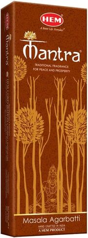 HEM Mantra Masala Incense Stick 250 Gram (9.3 cm x 6 cm x 25.5cm, Brown) in Kuwait