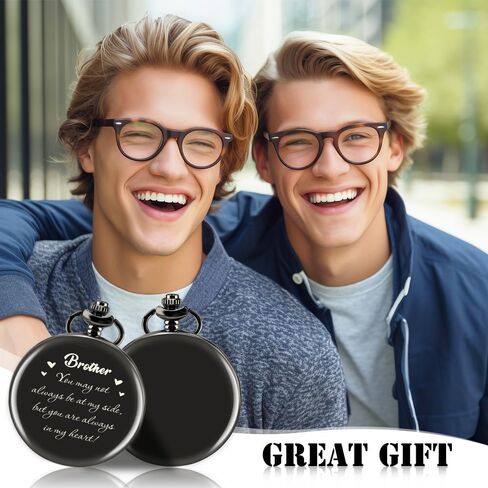 Engraved Pocket Watch for Men Borther Gifts for Graduation Fathers Day Birthday Xmas Valentines Day Gifts for Brother in Saudi Arabia