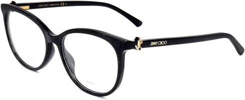 Jimmy Choo JC309 DXF GLITTER BLACK 53/16/145 WOMAN Eyewear Frame in Saudi Arabia