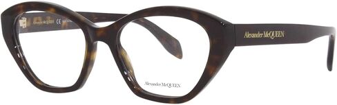 Alexander McQueen AM0360O 002 Eyeglasses Women's Havana Full Rim Cat Eye 52mm in Saudi Arabia