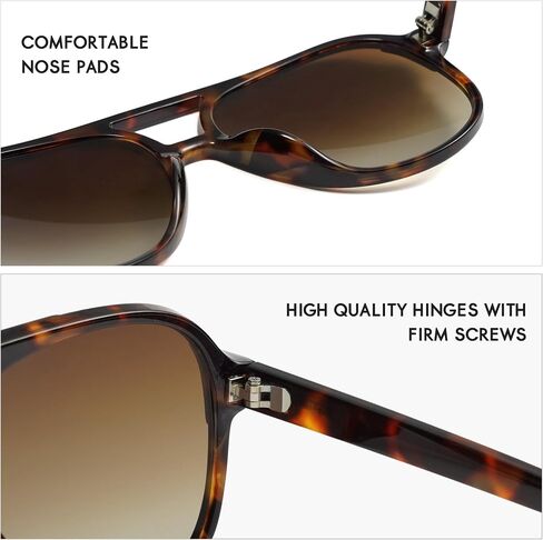 Retro Trendy Square Aviator Sunglasses Womens Mens 70s Classic Vintage Oversized Sun Glasses AR82174 in Kuwait
