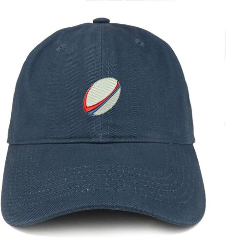 Trendy Apparel Shop Rugby Ball Quality Embroidered Low Profile Brushed Cotton Dad Hat Cap in Saudi Arabia